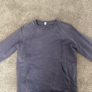 Lululemon Athletica Purple/Gray Crew Neck